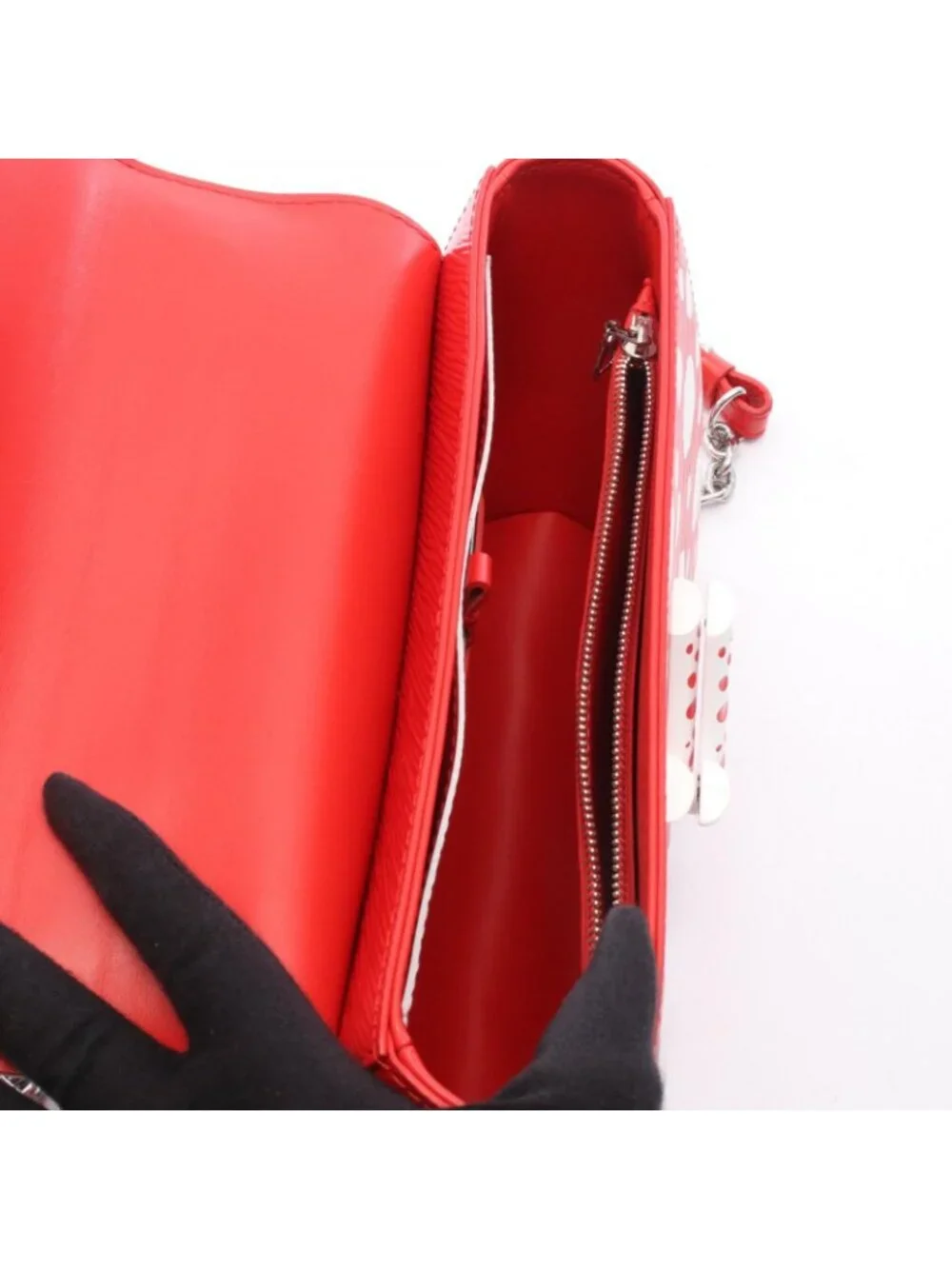 Louis Vuitton Shoulder Bag LV YK Twist MM Rouge Leather LV